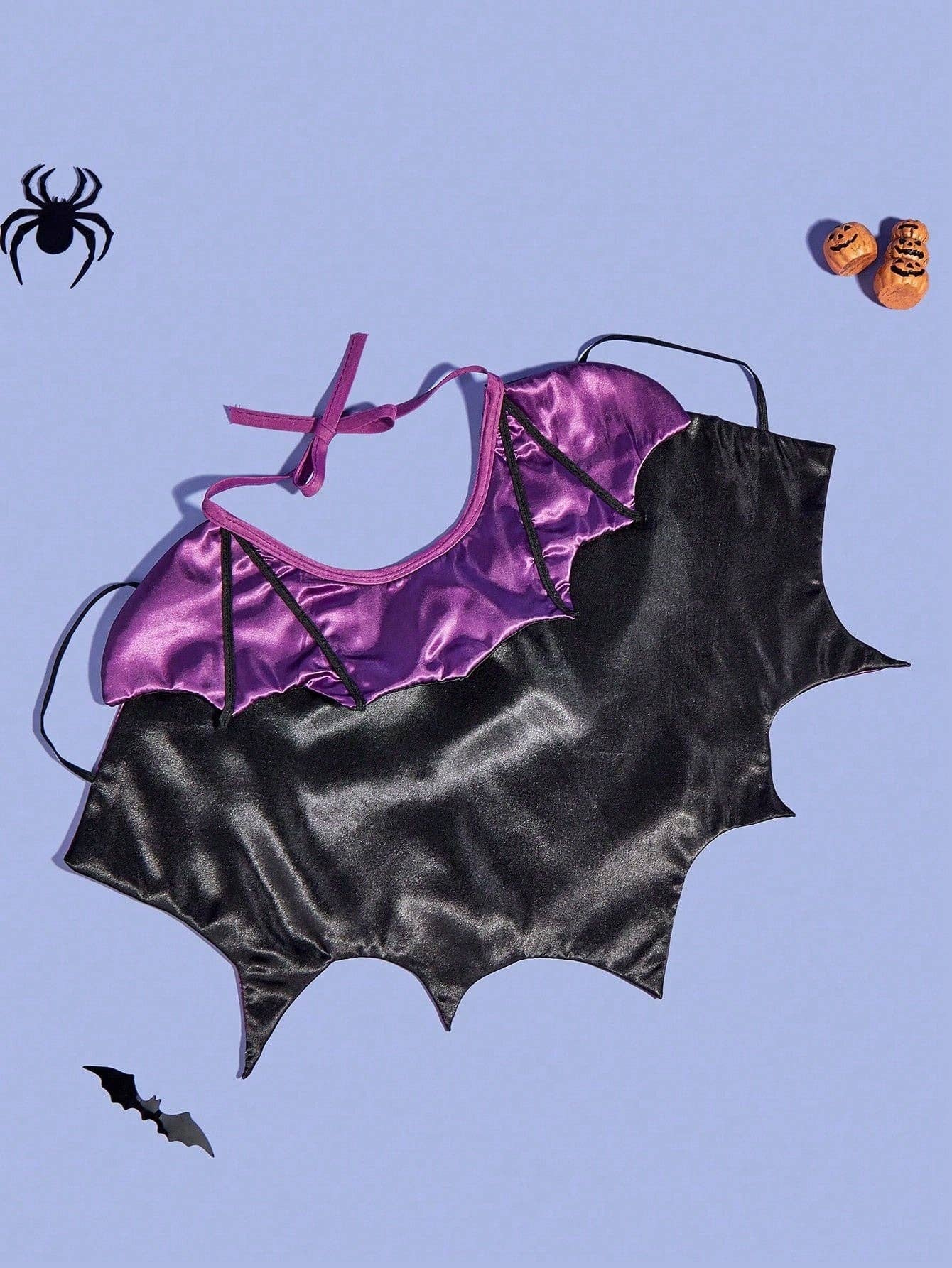 1pc Polyester Halloween Party Funny Cute Vampire Style Drawstring Costume Cape, Suitable For Pet Cats & Dogs (Not Suitable For Large Dogs)