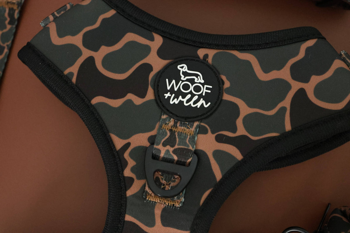 Adjustable Dog Harness - BLACK DUCK CAMO