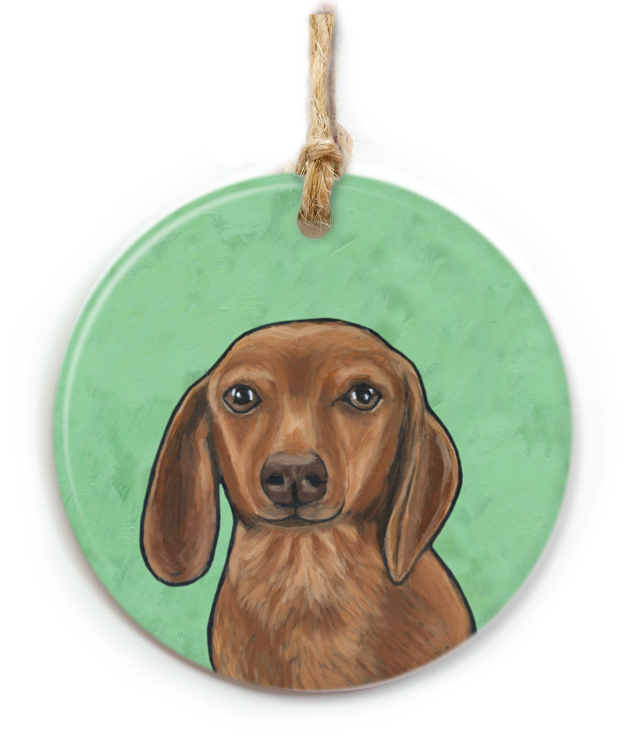Dachshund Dog Ornament