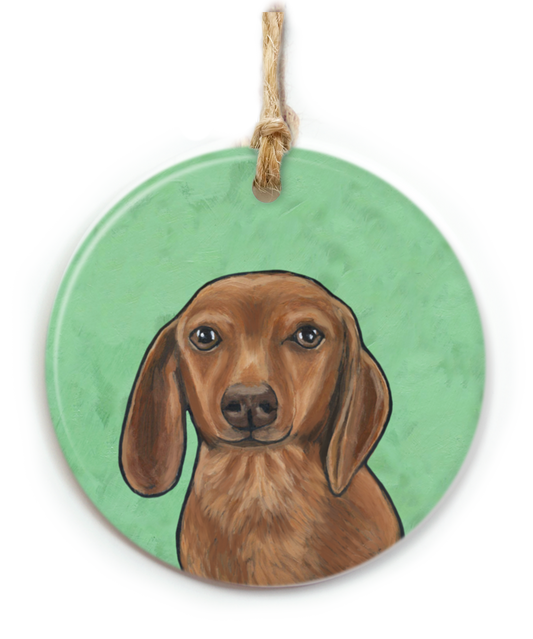 Dachshund Dog Ornament