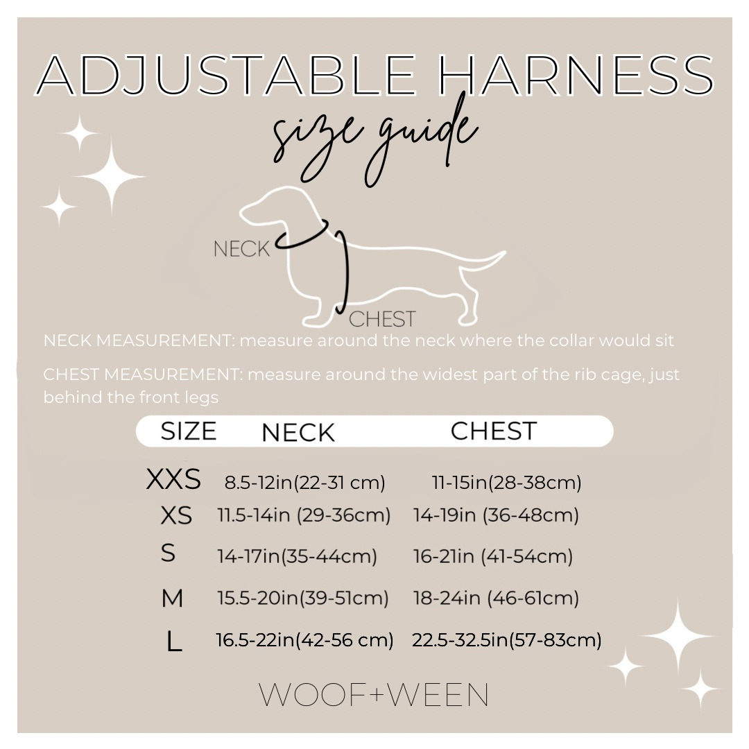 Dachshund Adjustable Harness - I HEART DACHSHUNDS
