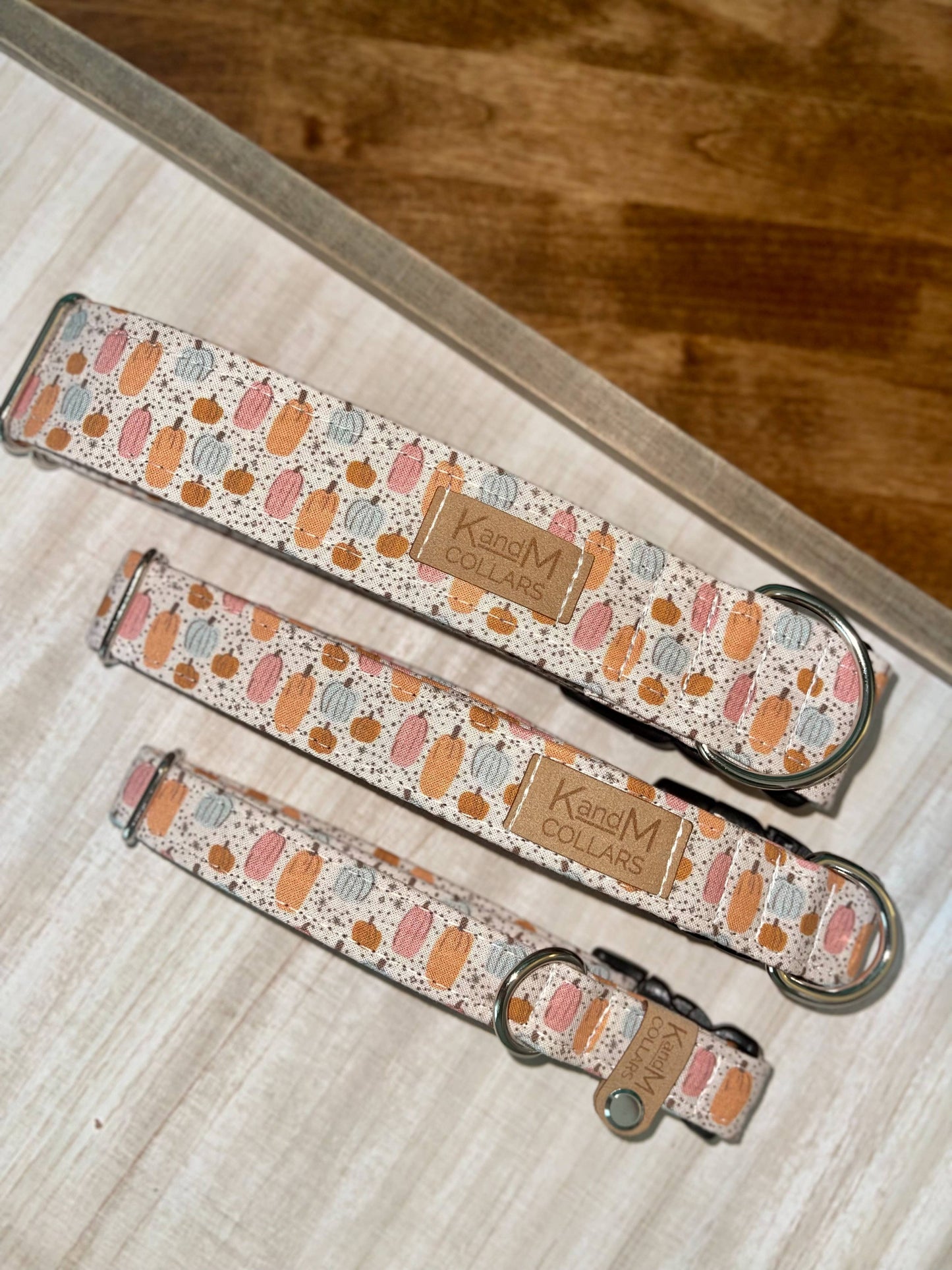 Mini Boho Pumpkins Dog Collar, K & M Collars, Fall,Halloween