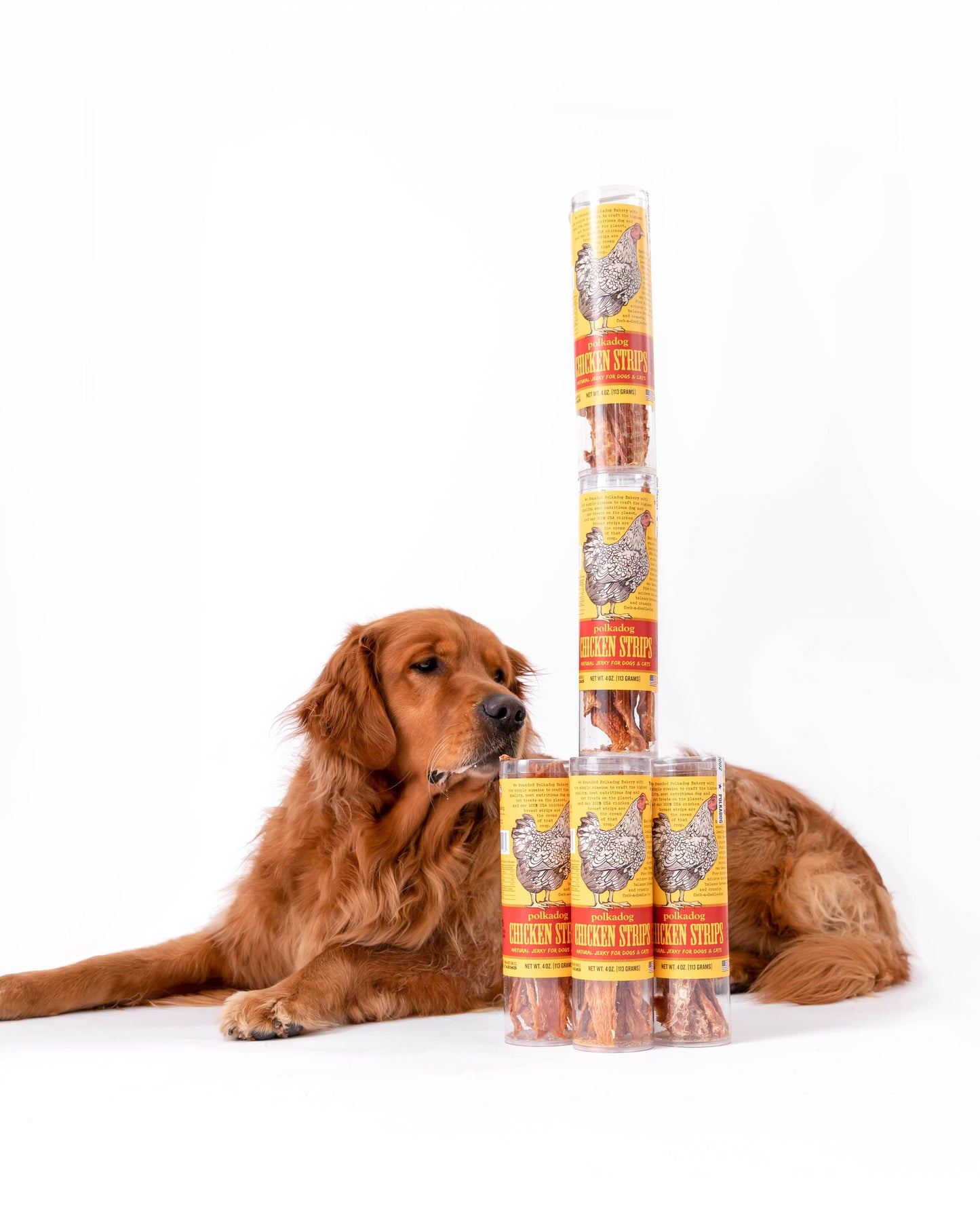 Chicken Strip Jerky - 4oz Tube - Dog & Cat Treats