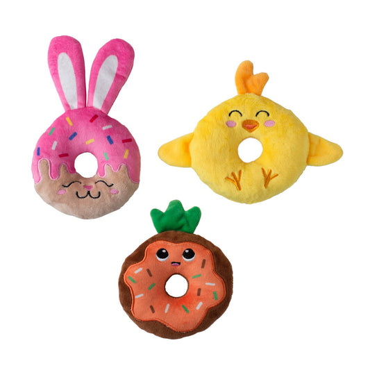HOLEY DONUTS 3PCS SMALL DOG TOY SET