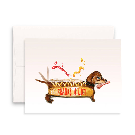 Wiener Frank You - Funny Thank You Card