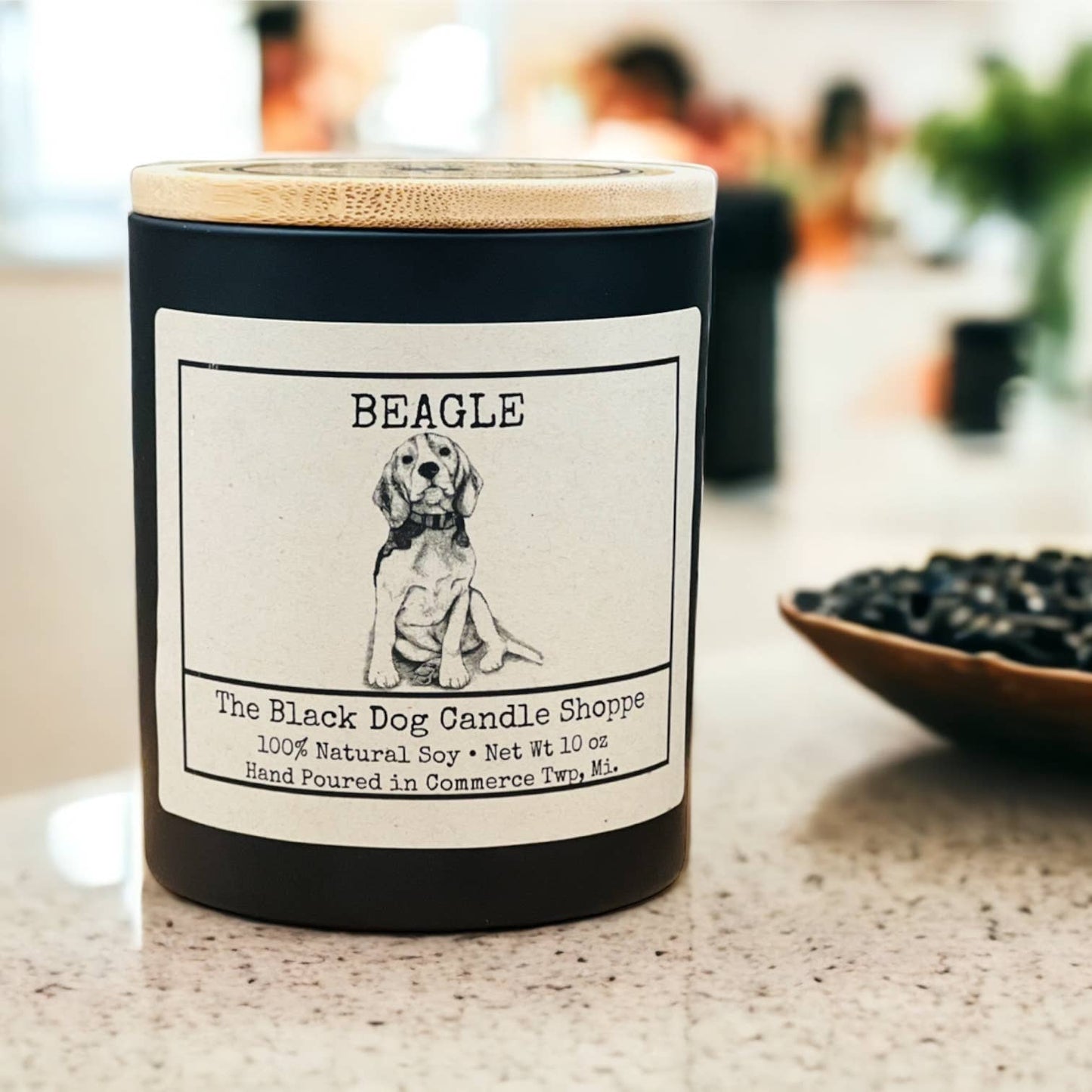 Beagle Dog Breed Themed Candle