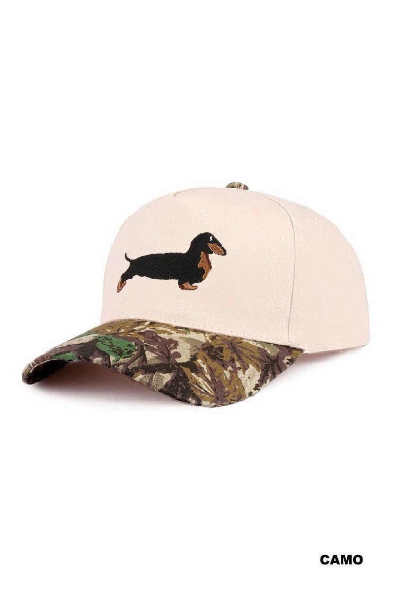 Dachshund Two Tone Cotton Hat