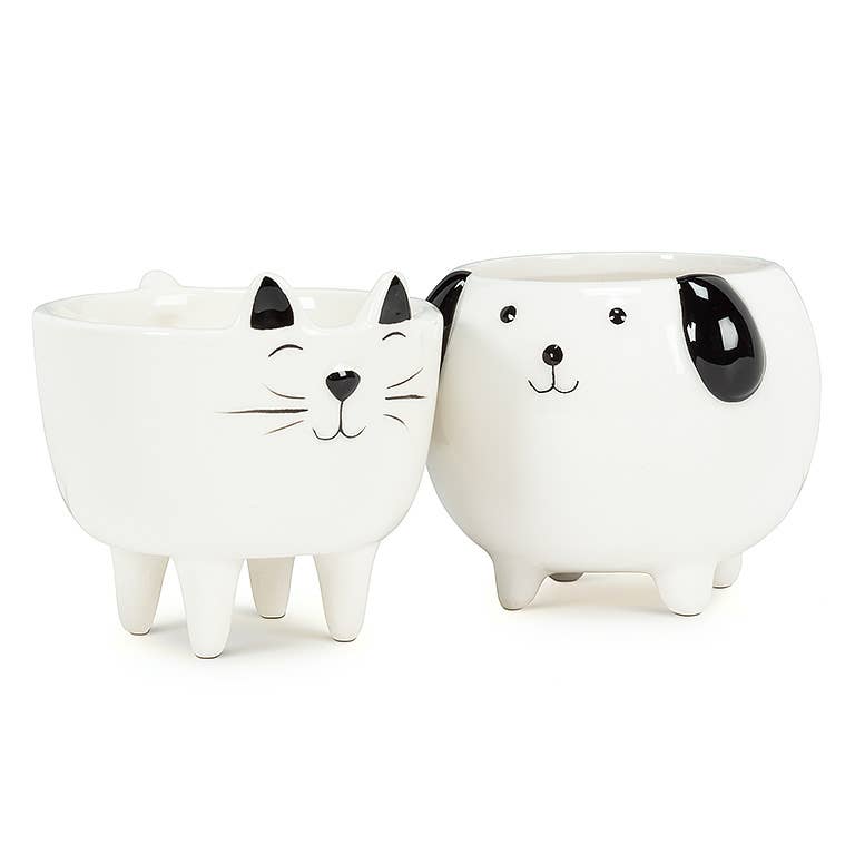 Small Dog on Legs Planter - 3" H