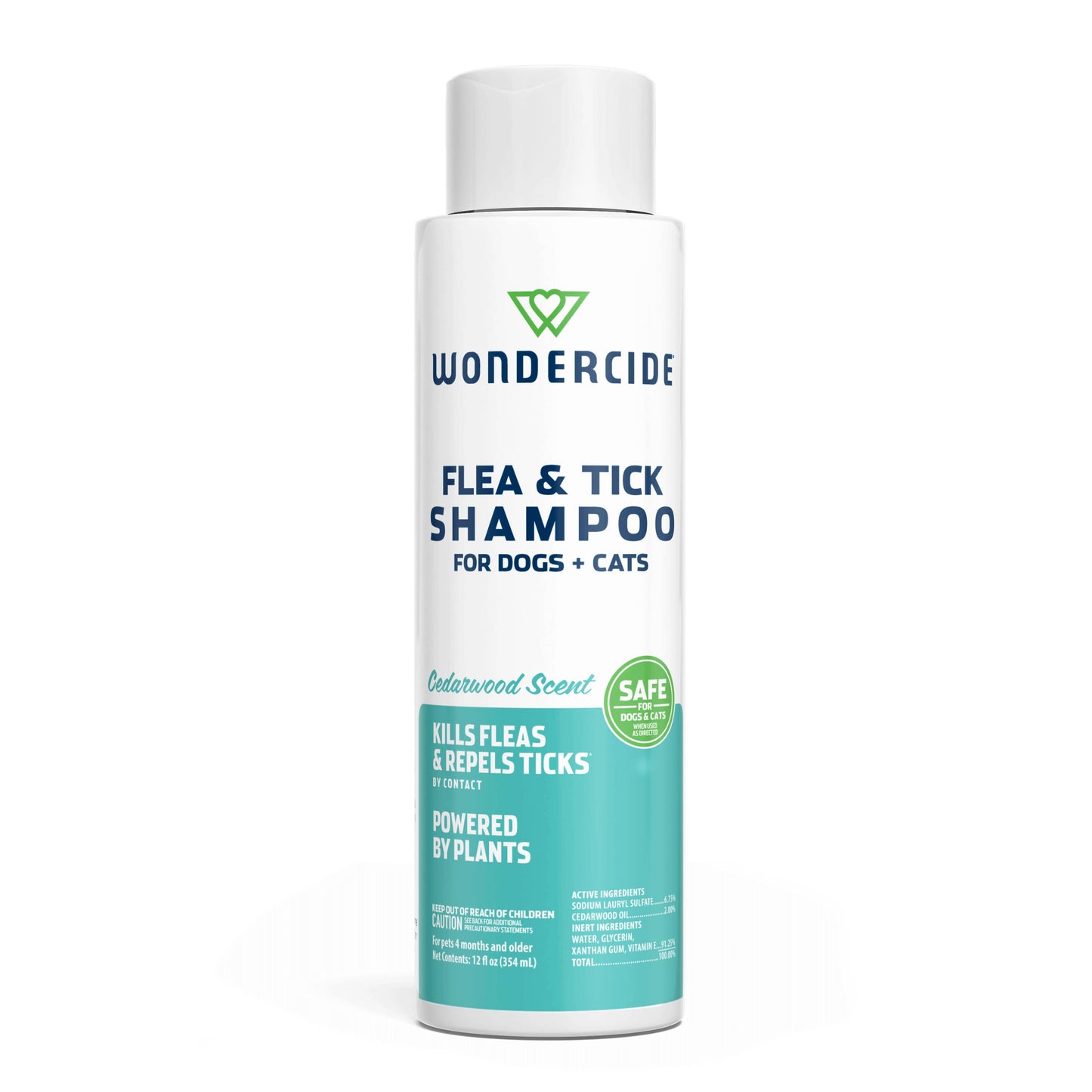 Wondercide Flea & Tick Shampoo Dogs + Cats Cedarwood 12 OZ