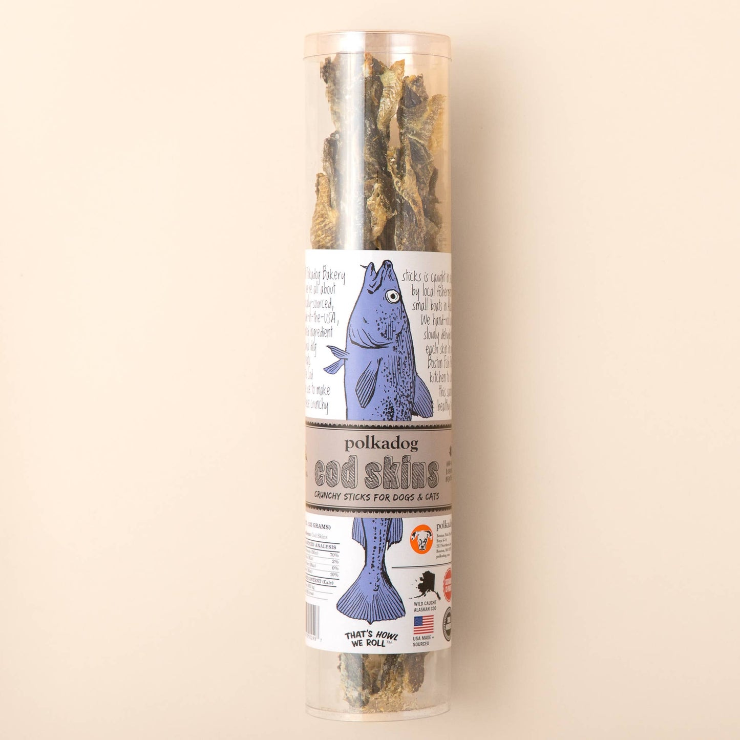 Cod Skins - 4.7oz Tube - Dog & Cat Treats