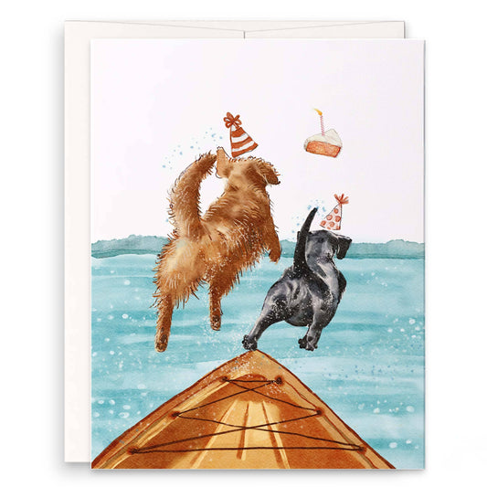 Jump Off Boat - Summer Birthday Card