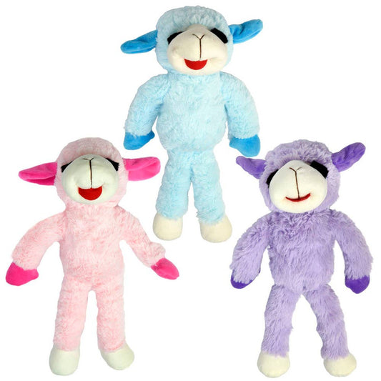 Floppy Lamb Chop Plush Dog Toy Assorted Colors 14"