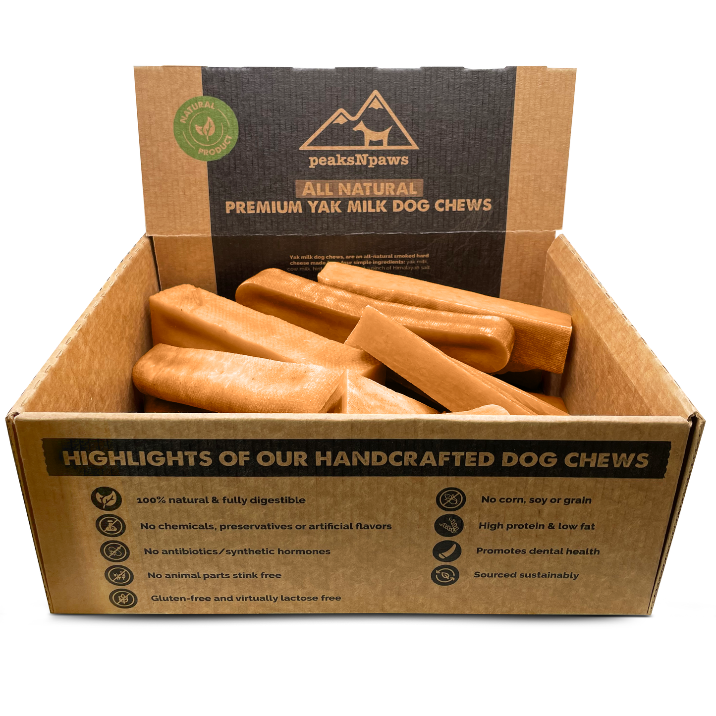 Peanut Butter Yak Milk Chews - Large Sized