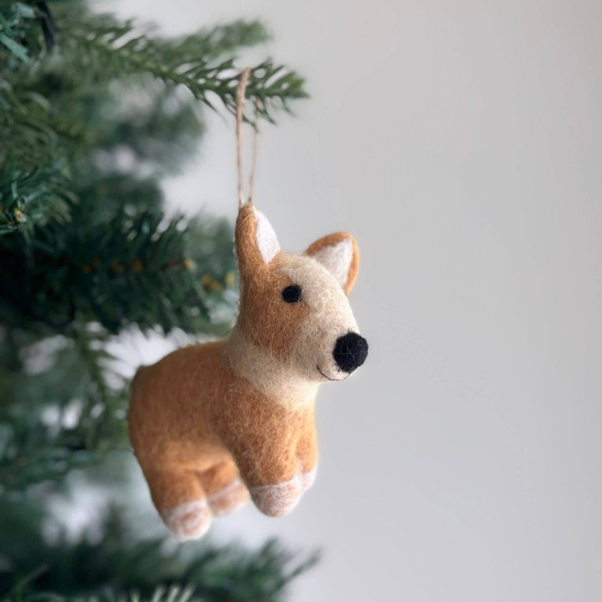 Felt Corgi Dog Ornament