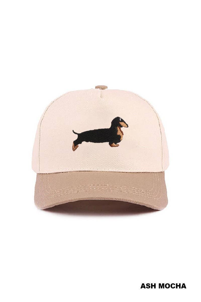 Dachshund Two Tone Cotton Hat