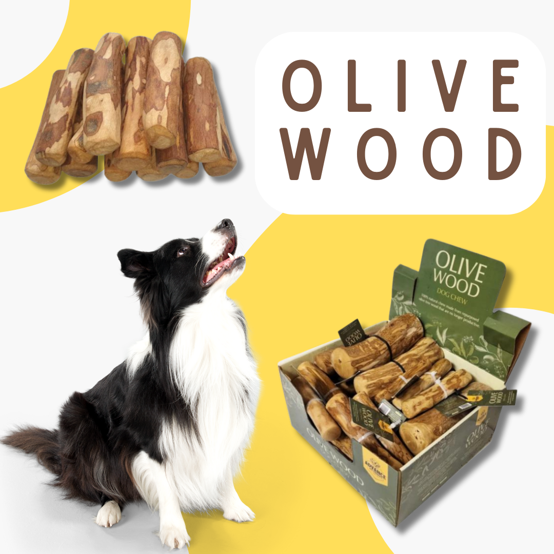 NEW Olive Wood chews! 100% natural chews from repurposed oli
