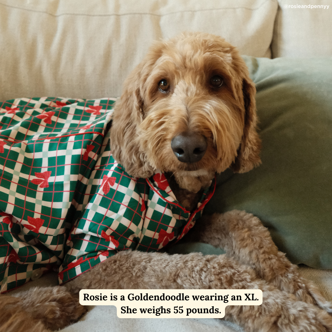 Howliday Bows Pajamas + Human Eye Pillow