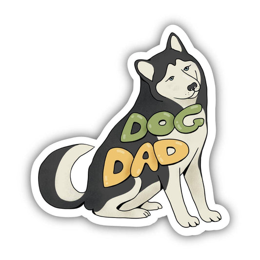 Dog Dad Lettering Sticker