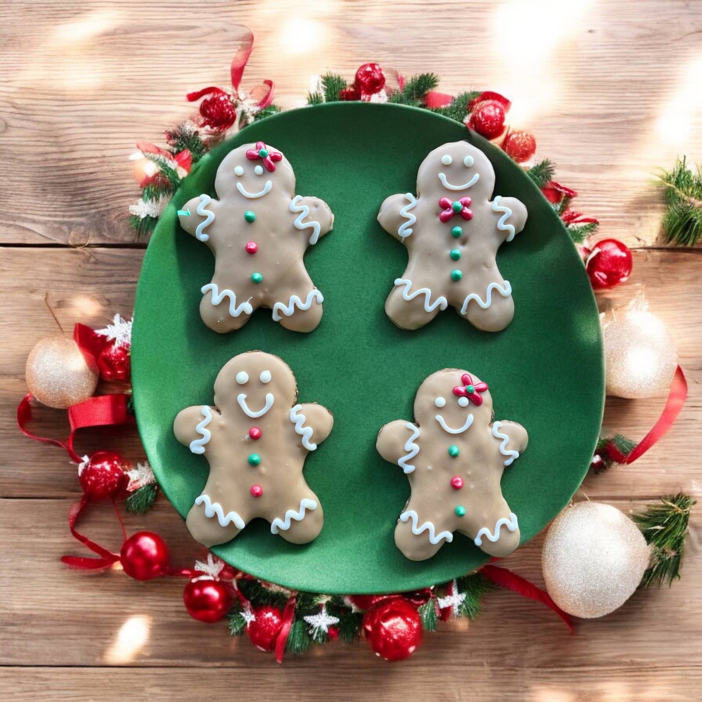 Gingerbread Men Holiday dog treats