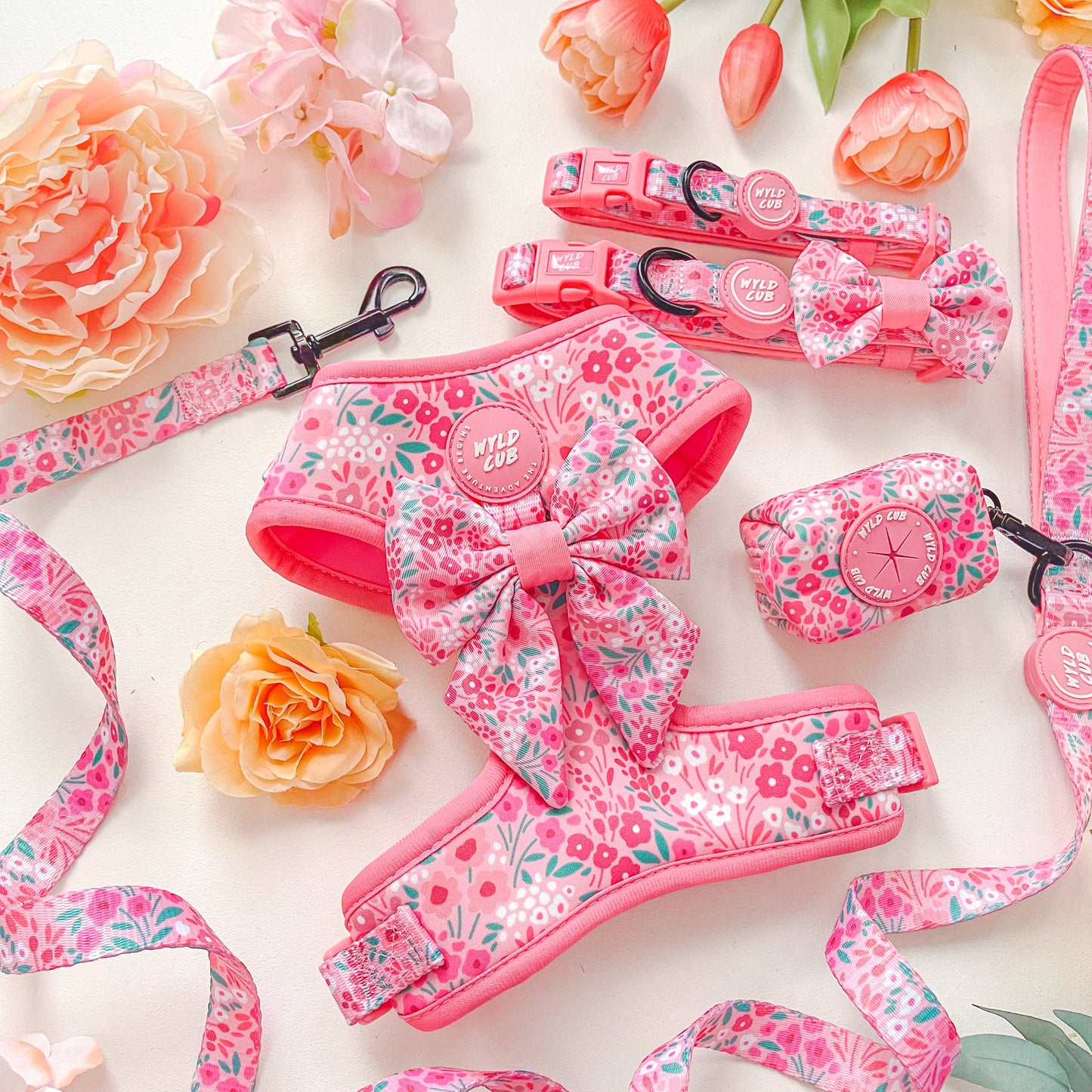 Dog Poop Bag Holder: Notting Hill Rosé