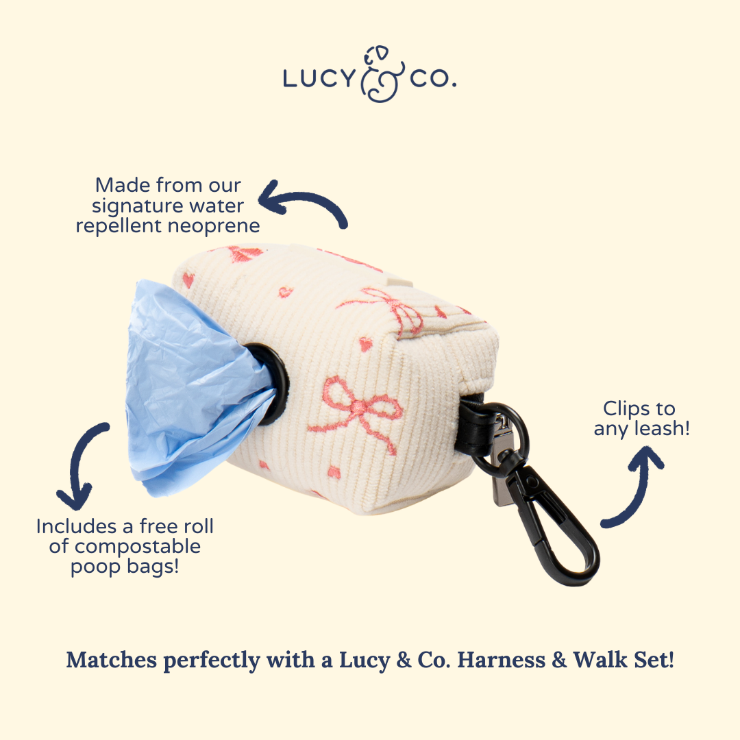 Ever So Sweet Corduroy Poop Bag Holder