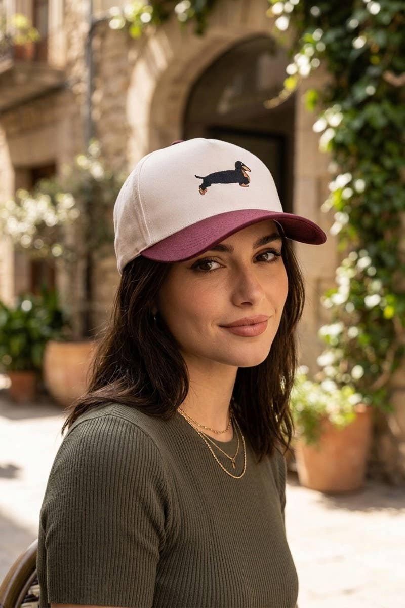 Dachshund Two Tone Cotton Hat