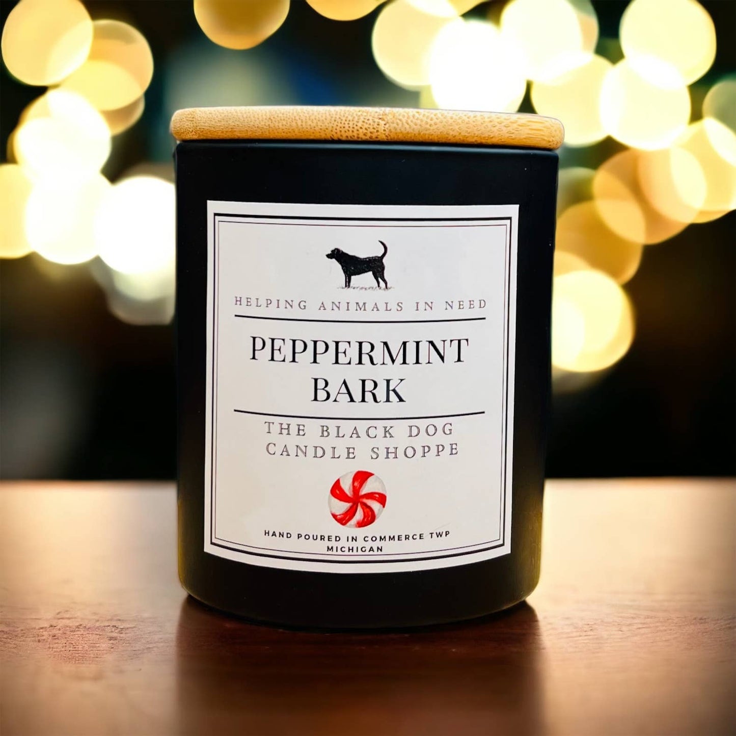 Christmas Candle - Peppermint Bark