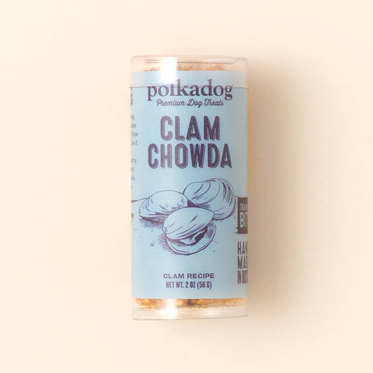 Mini Tube: Clam Chowda, Training Bits - 2oz - Dog & Cat Treats